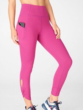 Fabletics Oasis PureLuxe High-Waisted Twist 7/8 Legging -- XS